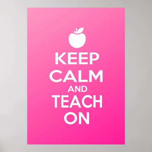 Ruhe behalten und Teach On Poster (Vorne)