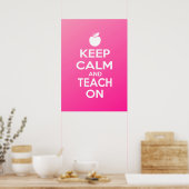 Ruhe behalten und Teach On Poster (Küche)