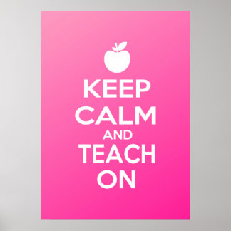 Ruhe behalten und Teach On Poster