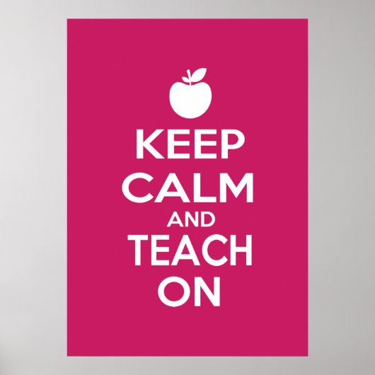 Ruhe behalten und Teach On Poster (Vorne)