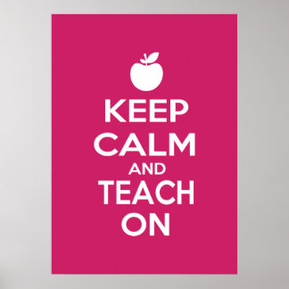 Ruhe behalten und Teach On Poster