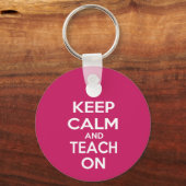 Ruhe behalten und Teach On Schlüsselanhänger (Vorderseite)