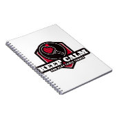 Ruhe behalten und Tischtennis spielen Notizblock (Rechte Seite)