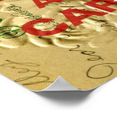 Ruhe behalten und tragen poster (Ecke)