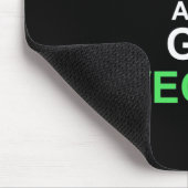 Ruhe behalten und Vegan werden Mousepad (Ecke)
