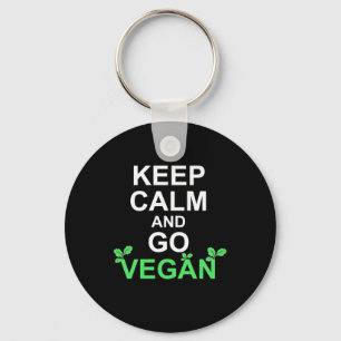 Ruhe behalten und Vegan werden Schlüsselanhänger
