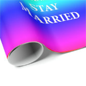 Ruhe behalten und verheiratetes Glossy Wrapping bl Geschenkpapier (Rolleneckpunkt)