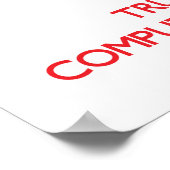 Ruhe behalten und Vertrauen in den Computerprogram Poster (Ecke)