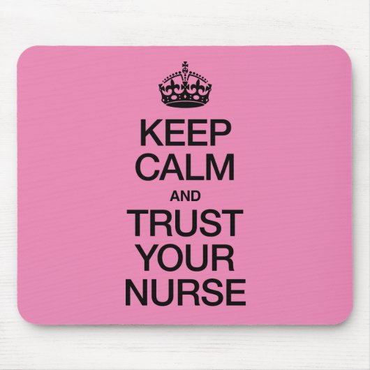 Ruhe behalten und Vertrauen in Ihre Krankenversich Mousepad (Vorne)