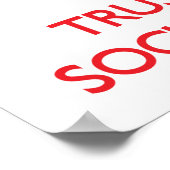 Ruhe behalten und Vertrauen in Ihre Sozialarbeiter Poster (Ecke)