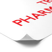 Ruhe behalten und Vertrauen Sie dem Apotheker Poster (Ecke)