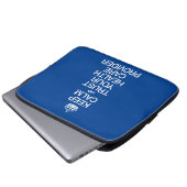 Ruhe behalten und Vertrauen Sie Ihrem Health Care  Laptopschutzhülle (Vorne Knopf)