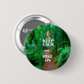 Ruhe behalten und Wandern Button (Vorne & Hinten)