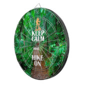 Ruhe behalten und Wandern Dartscheibe (Vorderseite rechts)