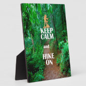 Ruhe behalten und Wandern Fotoplatte (Seite)