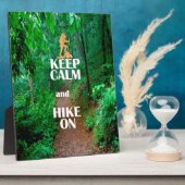 Ruhe behalten und Wandern Fotoplatte (Seite)