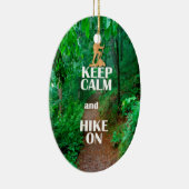 Ruhe behalten und Wandern Keramik Ornament (Rechts)