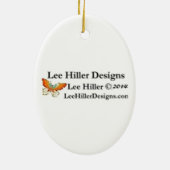 Ruhe behalten und Wandern Keramik Ornament (Hinten)