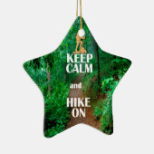 Ruhe behalten und Wandern Keramikornament (Rechts)