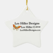 Ruhe behalten und Wandern Keramikornament (Hinten)