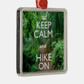 Ruhe behalten und Wandern Ornament Aus Metall (Rechts)