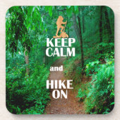 Ruhe behalten und Wandern Untersetzer (Vorderseite)