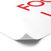 Ruhe behalten und Wäscherei im Mittelpunkt Poster (Ecke)