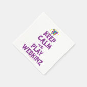 Ruhe behalten und Webkinz wiedergeben Serviette (Ecke)