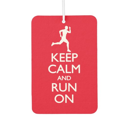 Ruhe behalten und weiter laufen autolufterfrischer (Vorderseite)