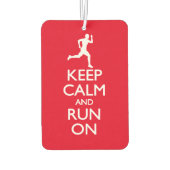 Ruhe behalten und weiter laufen autolufterfrischer (Rückseite)