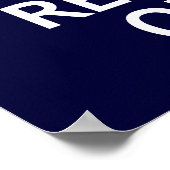 Ruhe behalten und weiter lesen poster (Ecke)