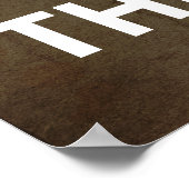 Ruhe behalten und weiter und Ziel für den Kopf Zom Poster (Ecke)