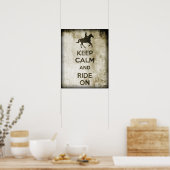 Ruhe behalten und weiterfahren poster (Küche)