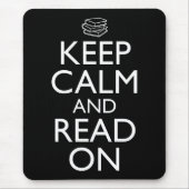 Ruhe behalten und weiterlesen mousepad (Vorne)