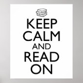 Ruhe behalten und weiterlesen poster (Vorne)