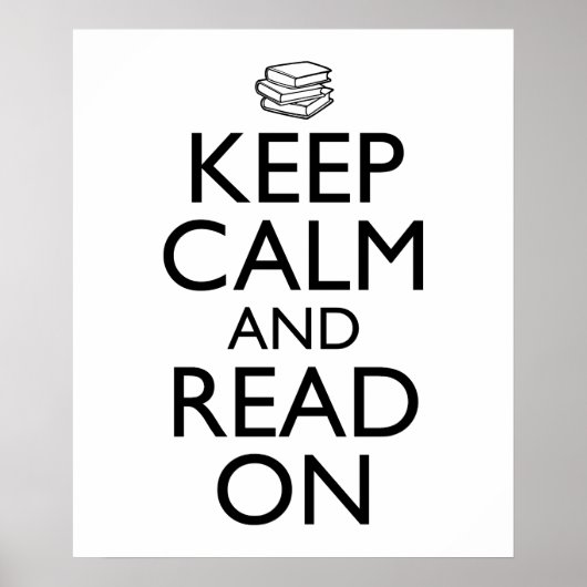 Ruhe behalten und weiterlesen poster (Vorne)