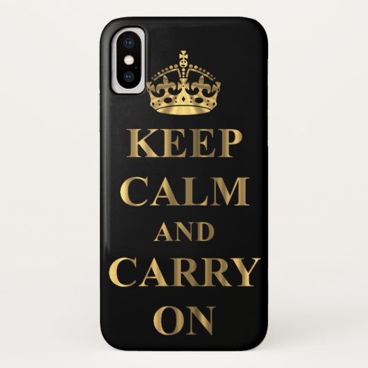 Ruhe behalten und weitermachen Case-Mate iPhone hülle (Rückseite)