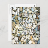 Ruhe behalten und weitermachen postkarte (Vorne/Hinten)