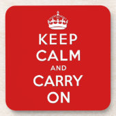Ruhe behalten und weitermachen untersetzer (Vorderseite)