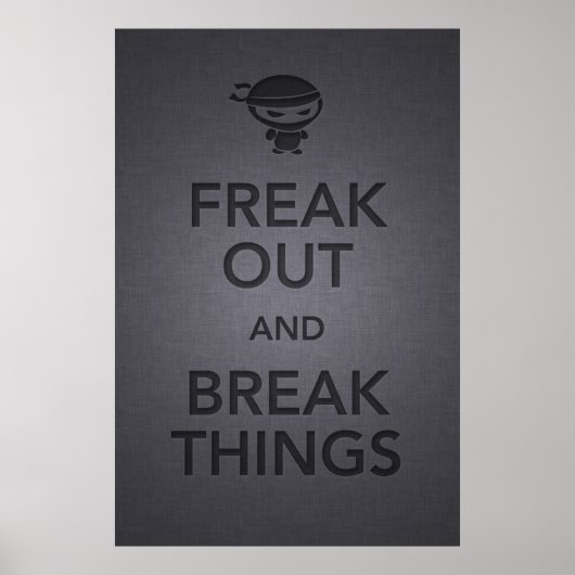 Ruhe behalten und wütend weitermachen poster (Vorne)