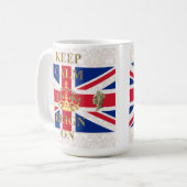 Ruhe behalten und zu regieren kaffeetasse (Vorderseite Links)