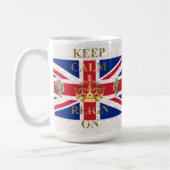 Ruhe behalten und zu regieren kaffeetasse (Links)