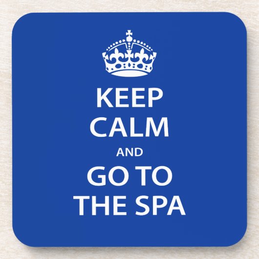 Ruhe behalten und zum Wellness-Center gehen Untersetzer (Vorderseite)