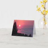 Ruhe bei Sonnenuntergang... Karte (Gelbe Blume)