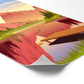 Ruhe bei Sonnenuntergang Poster (Ecke)