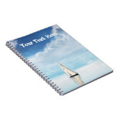 Ruhe beim Segeln mit blauem Himmel Notizblock (Rechte Seite)