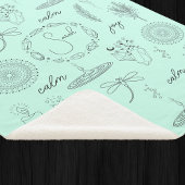 Ruhe, beruhigende Symbole, Wohlbefinden Sherpadecke