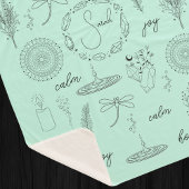 Ruhe, beruhigende Symbole, Wohlbefinden Sherpadecke