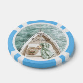 Ruhe Beruhigender Ozean Boot Pokerchips (Einzeln)