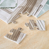 Ruhe Beruhigender Ozean Boot Puzzle (Seite)
